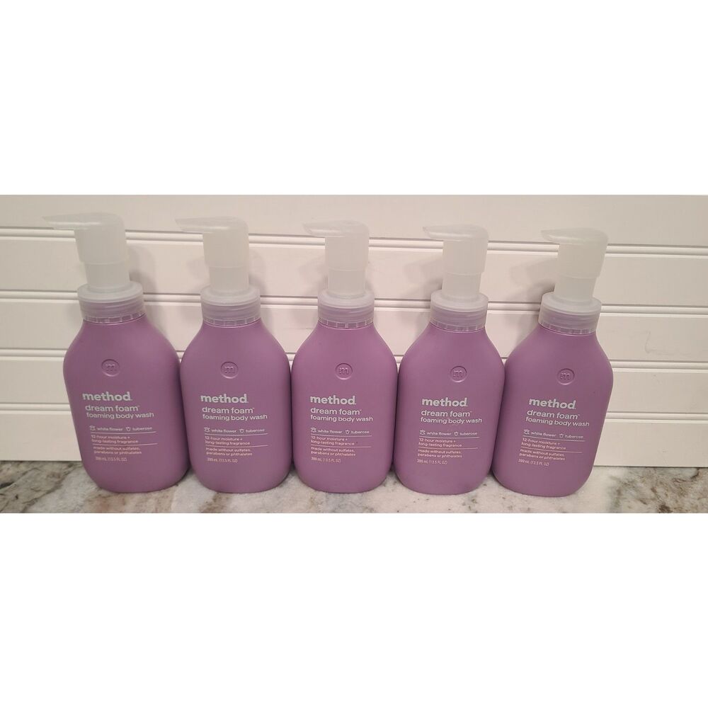 Method Dream Foam Foaming Body Wash White Flower/Tuberose Lot of 5